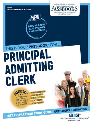 cover image of Principal Admitting Clerk